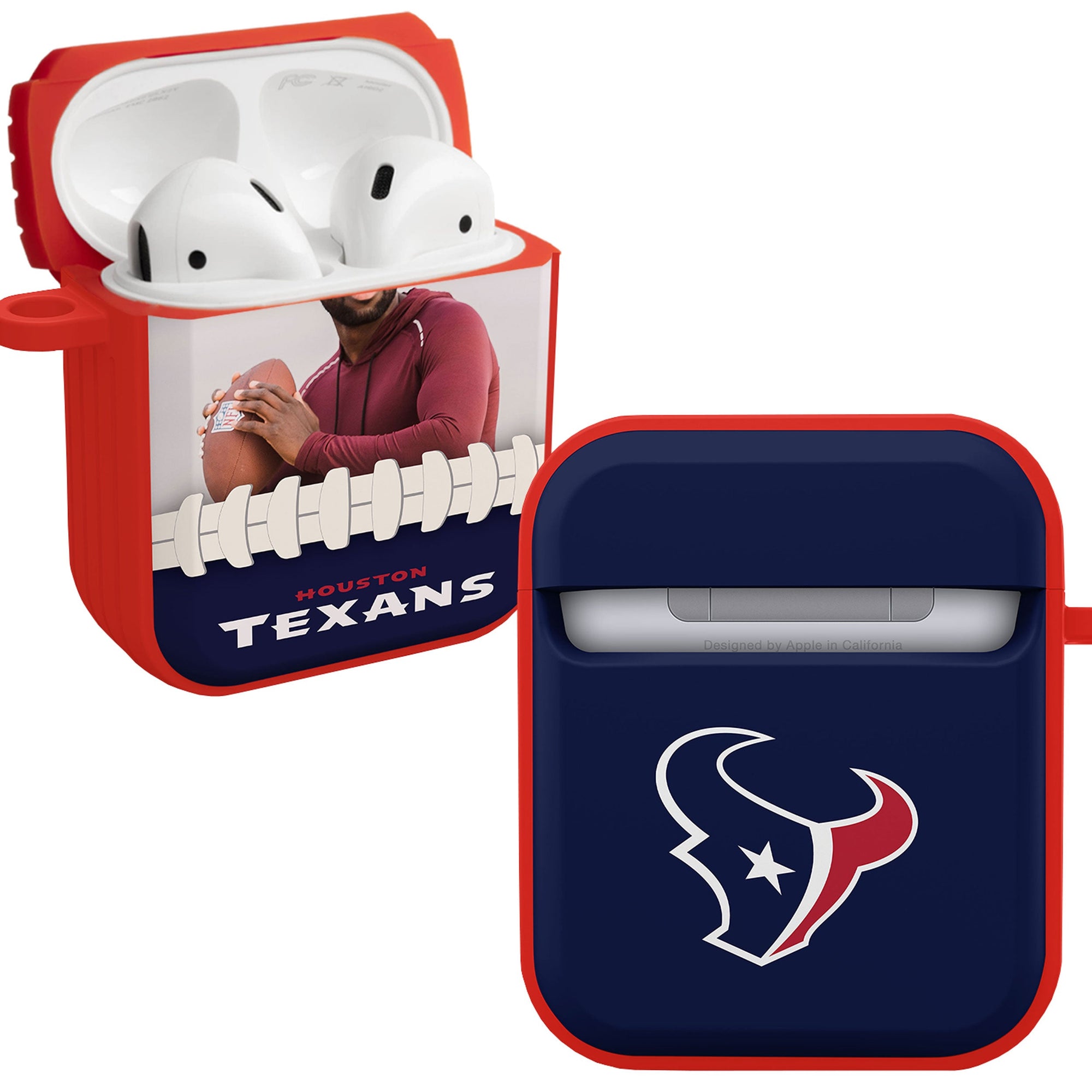 Houston Texans Custom Photo HDX Apple AirPods Gen 1 & 2 Case Cover