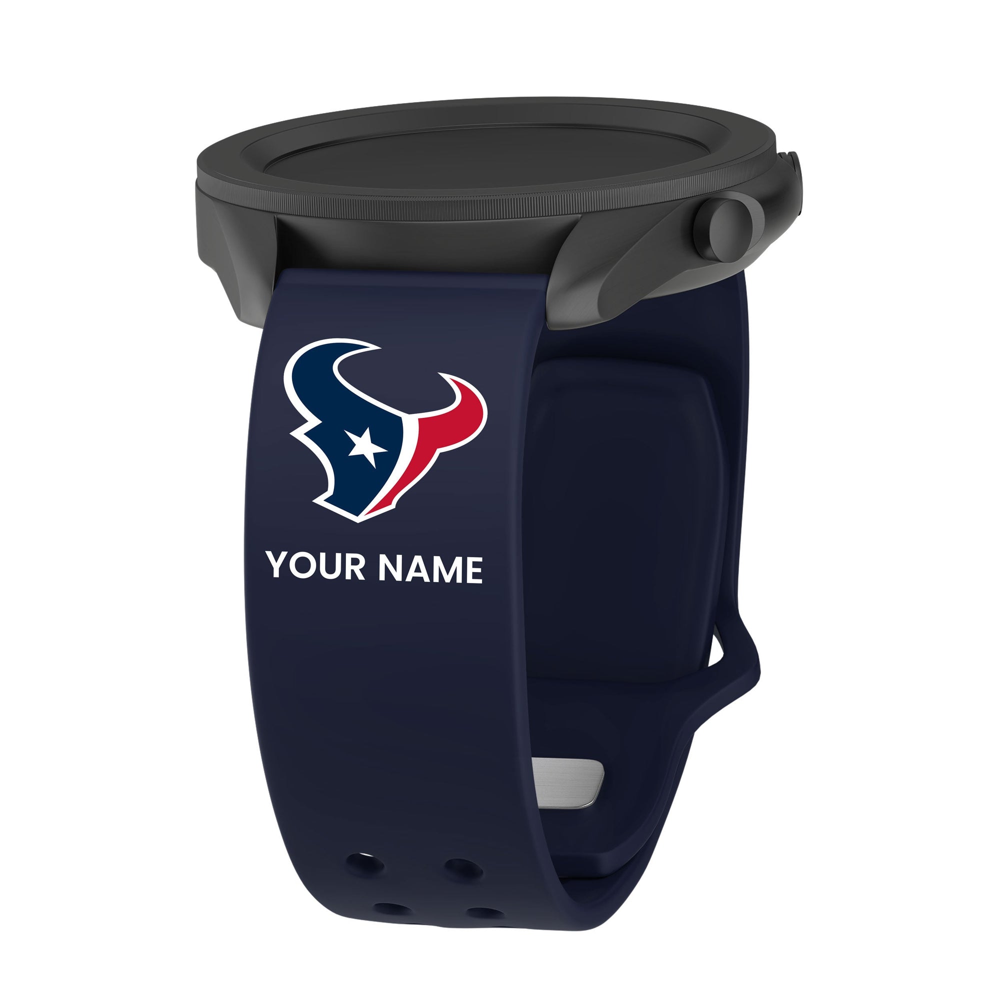 GAME TIME Houston Texans Custom Name HD Quick Change Watch Band