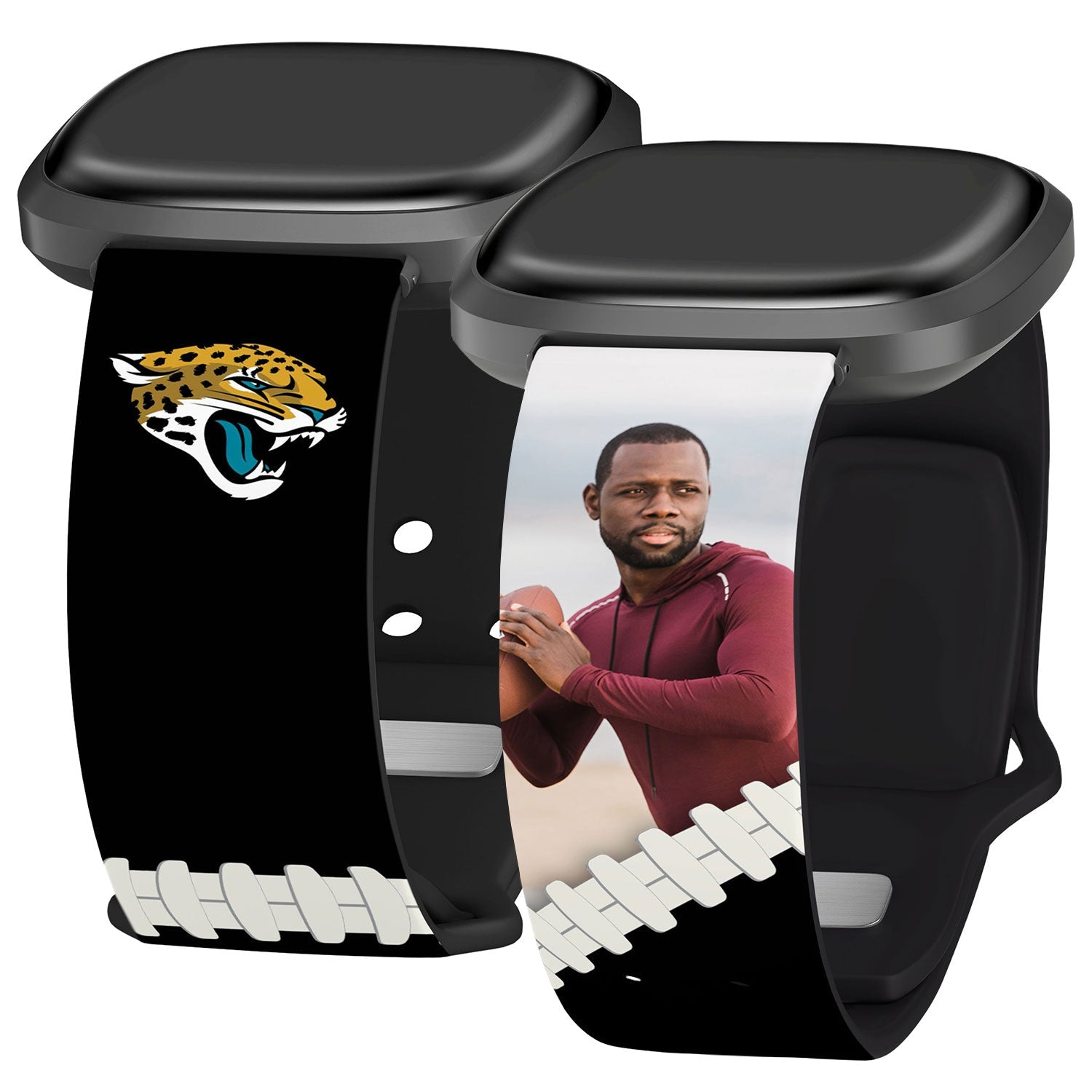 Jacksonville Jaguars Custom Photo HD Fitbit Versa 3 & Sense Watch Band