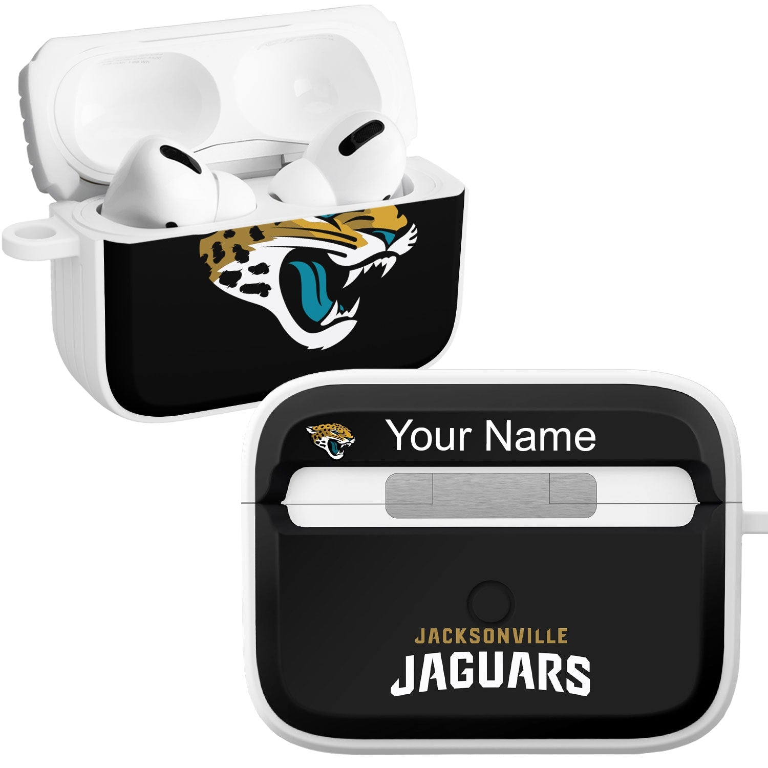 Jacksonville Jaguars HDX Custom Name Apple AirPods Pro Case Cover (Classic)