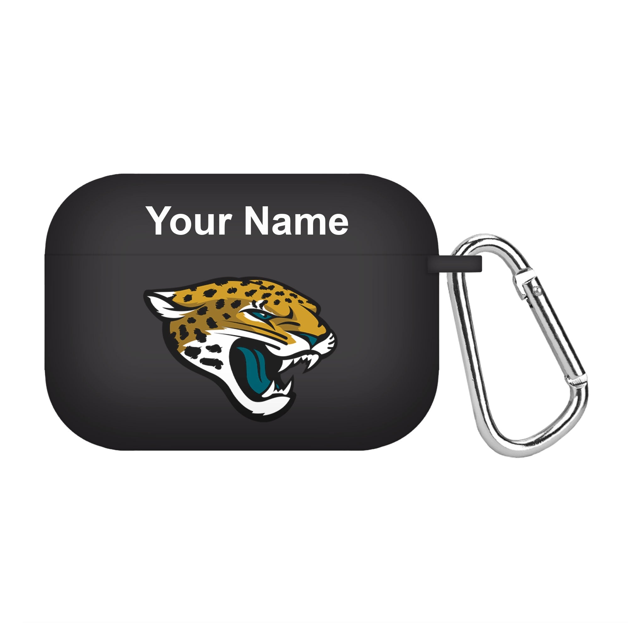 Jacksonville Jaguars Custom Name HD Apple AirPods Pro Case Cover (Black)