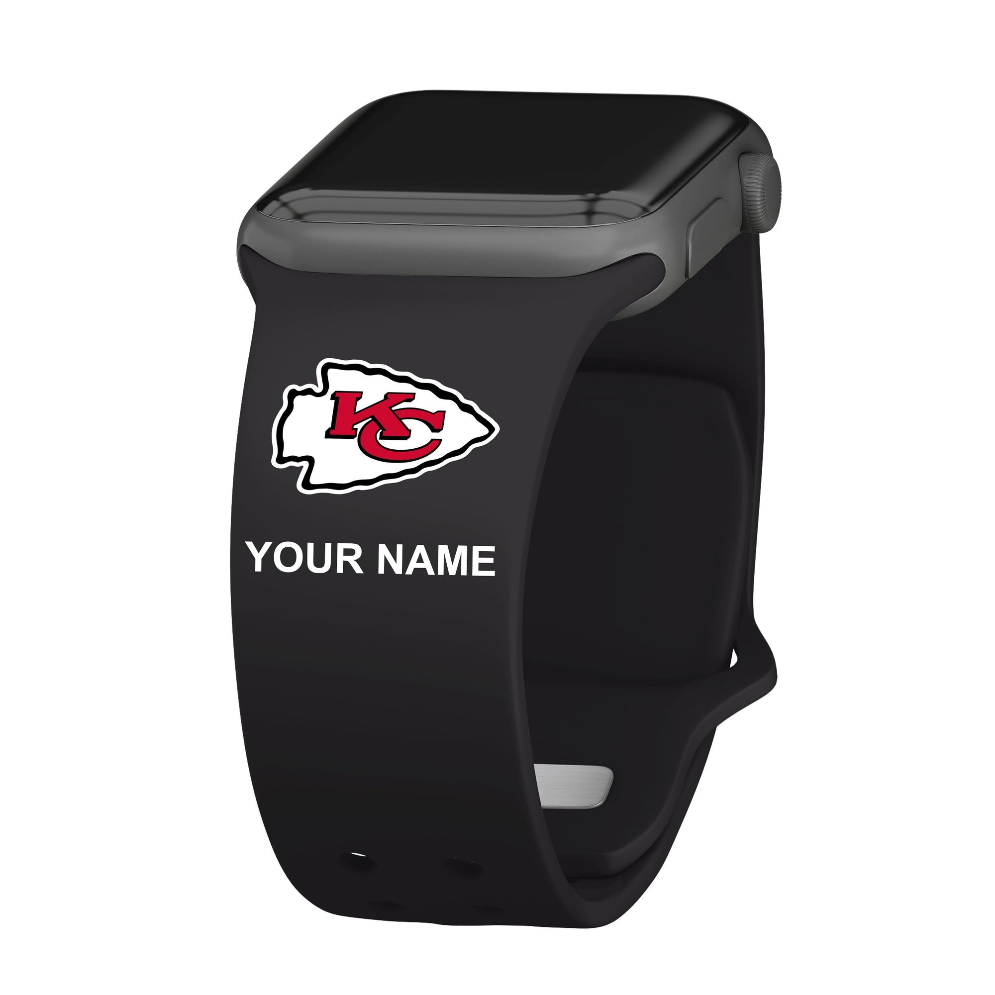 Kansas City Chiefs Custom Name HD Apple Watch Band