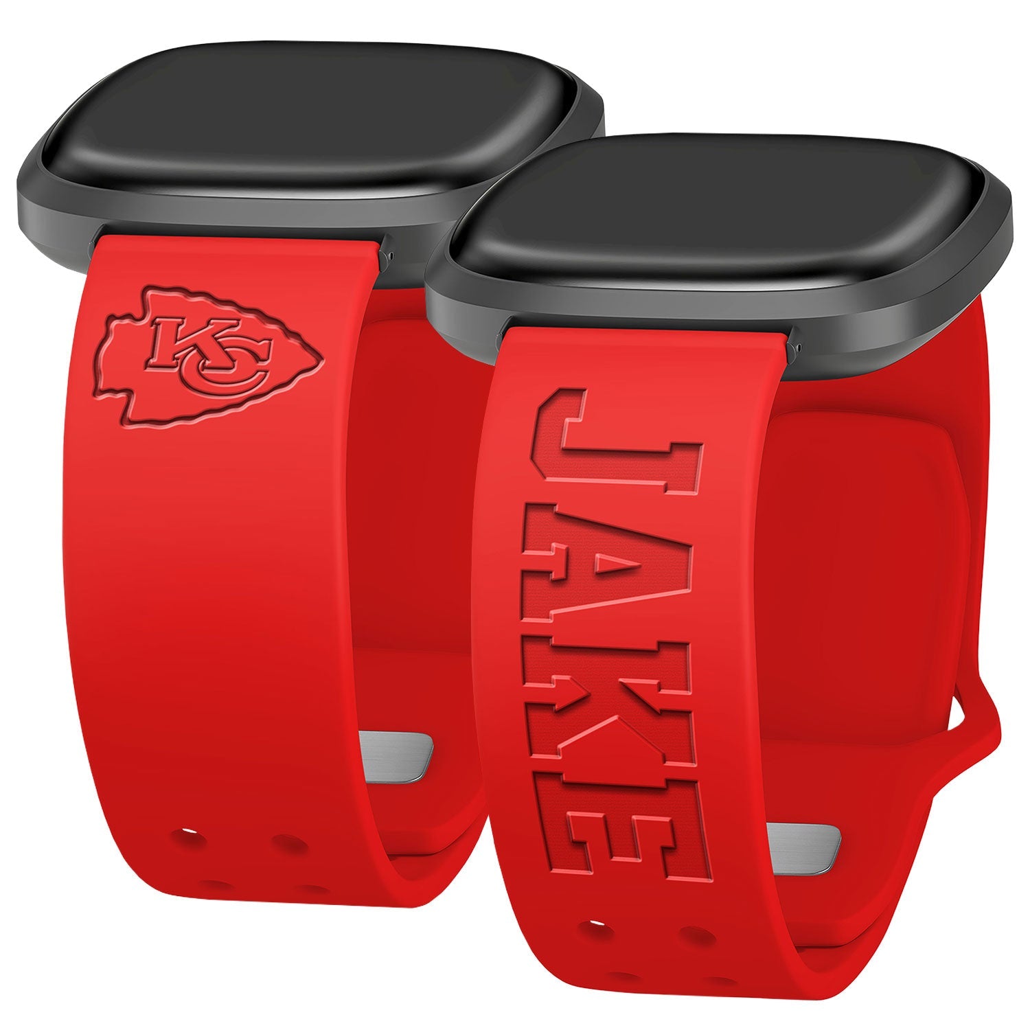 Kansas City Chiefs Custom Engraved Fitbit Versa 3 and Sense Watch Band