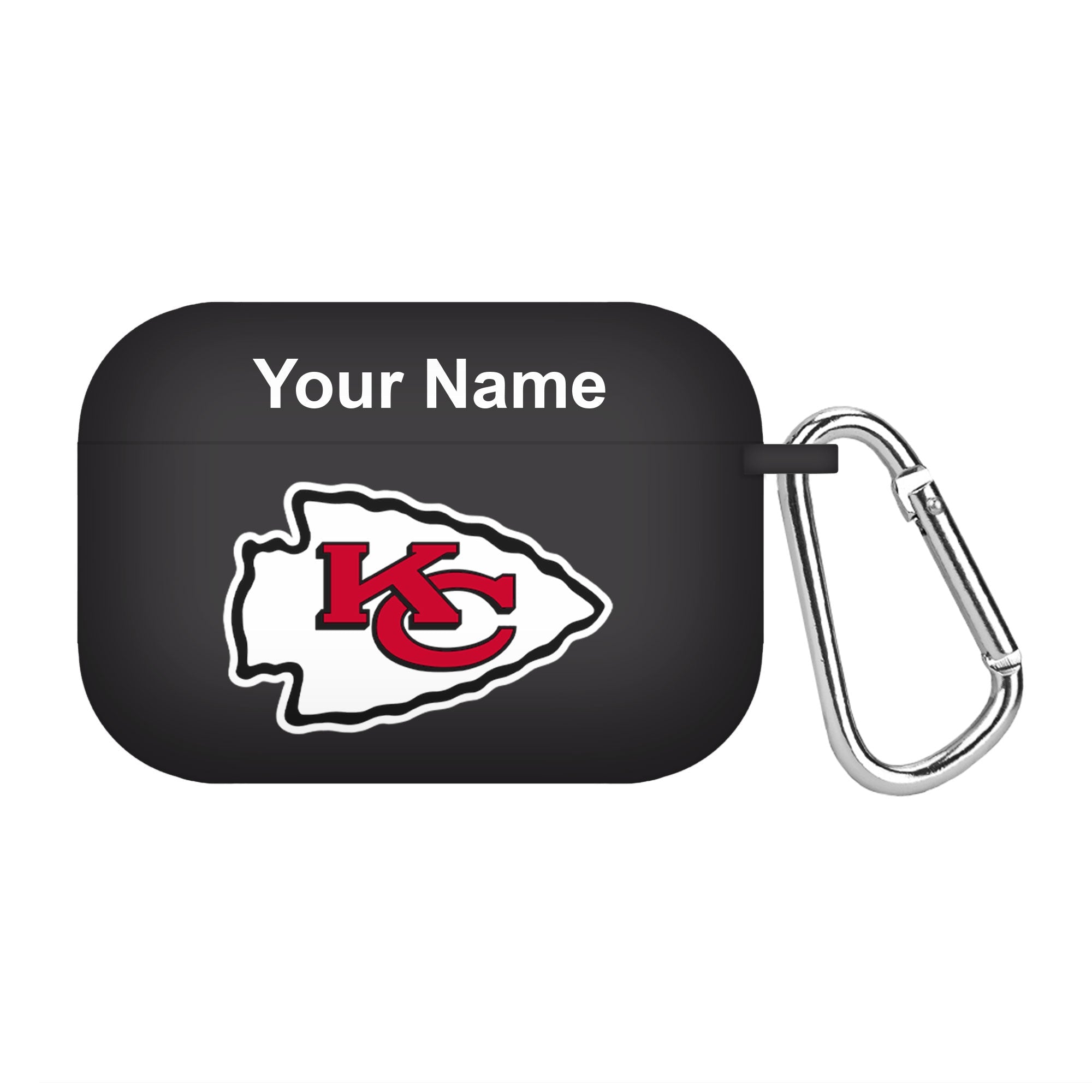 Kansas City Chiefs Custom Name HD Apple AirPods Pro Case Cover (Black)