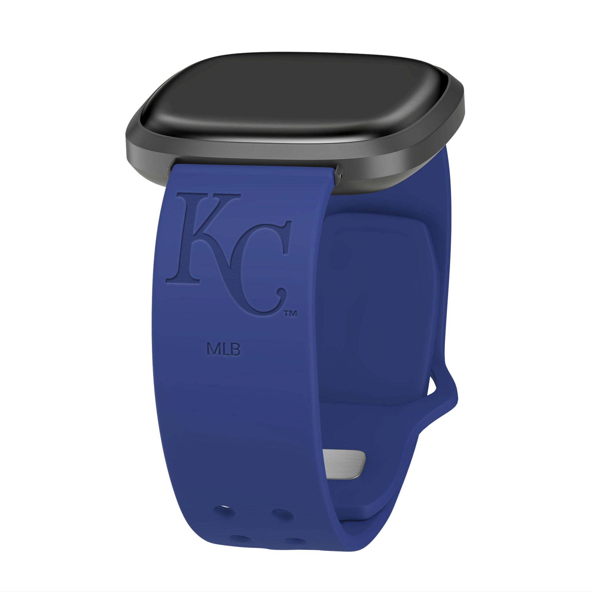 Game Time Kansas City Royals Engraved Silicone Sport Fitbit Watch Band