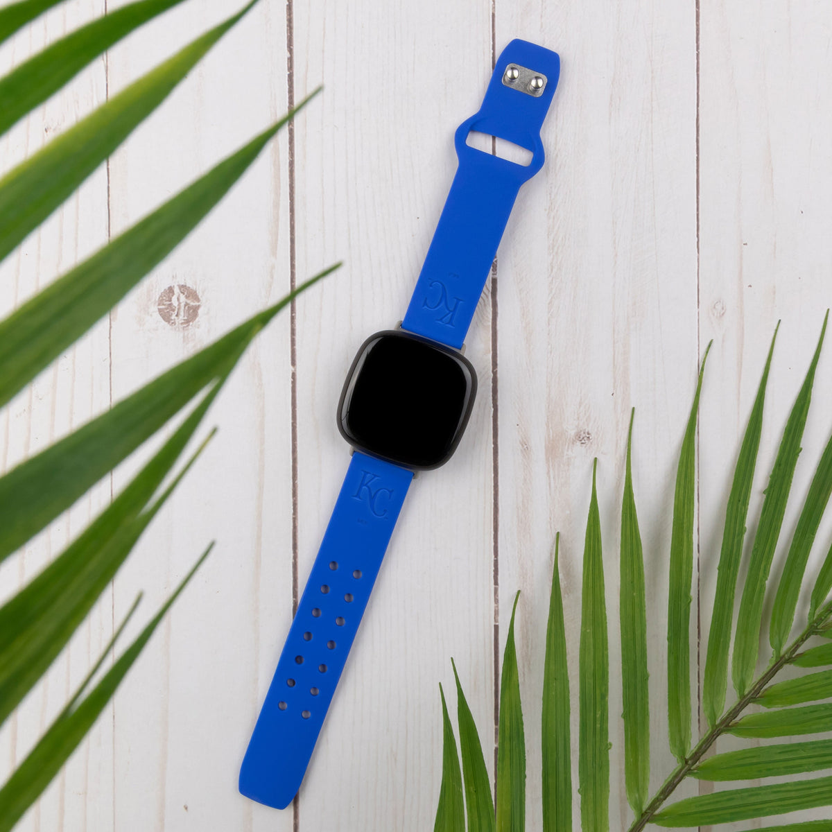 Game Time Kansas City Royals Engraved Silicone Sport Fitbit Watch Band
