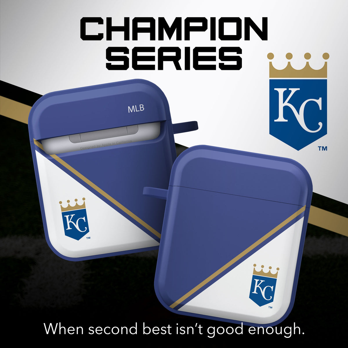 Kansas City Royals HDX Champion Series Apple AirPods Gen 1 &amp; 2 Case Cover