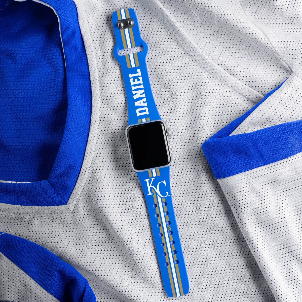 Kansas City Royals Custom Name HD Apple Watch Band