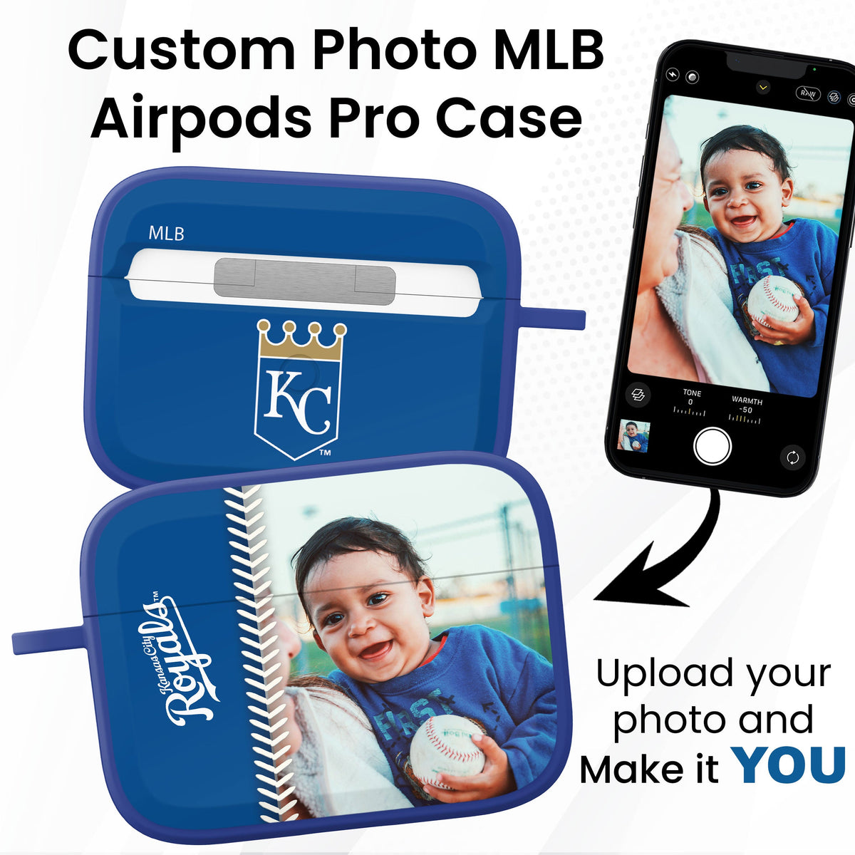 Kansas City Royals Custom Photo HDX Apple AirPods Pro Case Cover