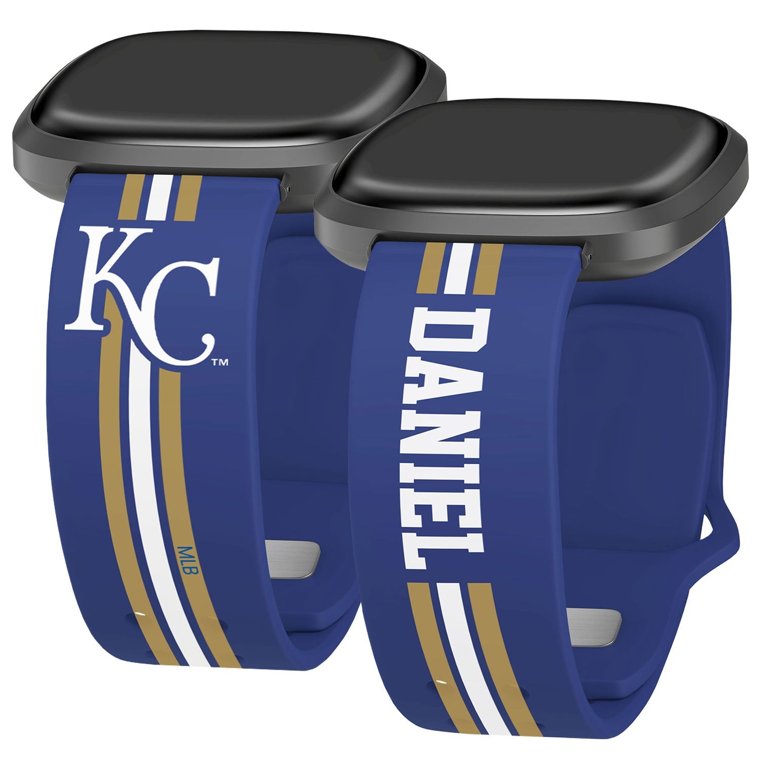 Kansas City Royals Custom Name HD Fitbit Versa 3 and Sense Watch Band