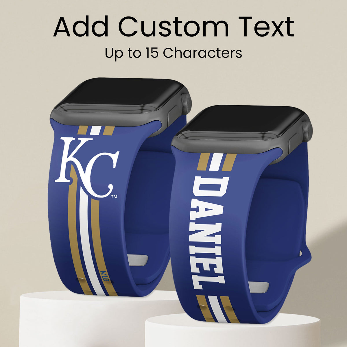 Kansas City Royals Custom Name HD Apple Watch Band