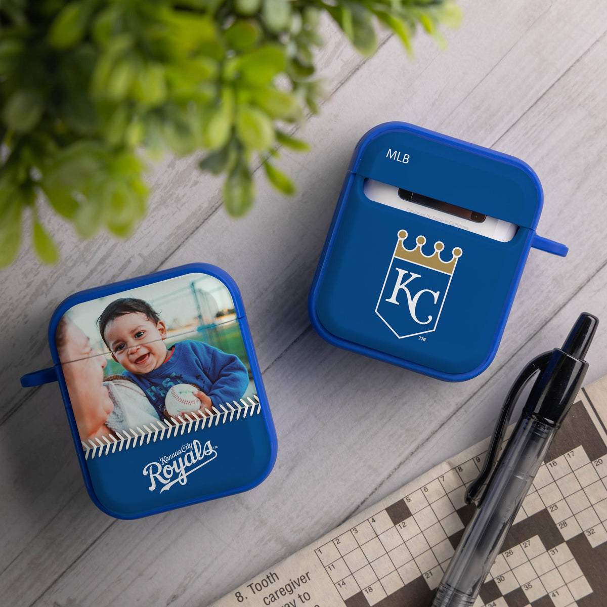 Kansas City Royals Custom Photo HDX Apple AirPods Gen 1 &amp; 2 Case Cover