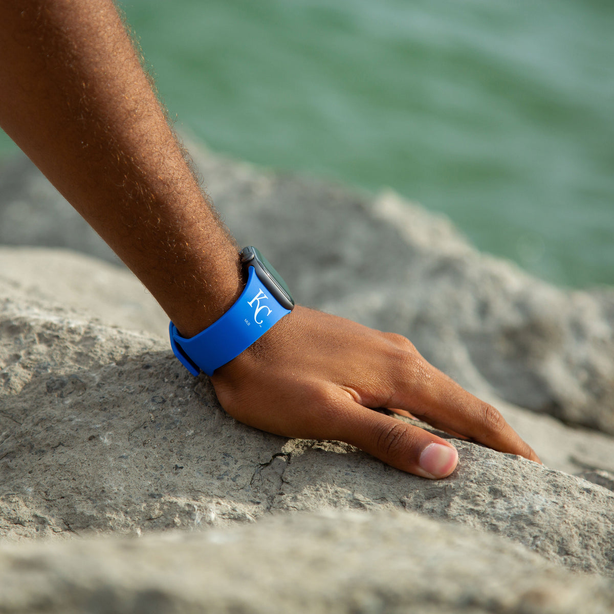 Kansas City Royals Silicone Apple Watch Band - Game Time