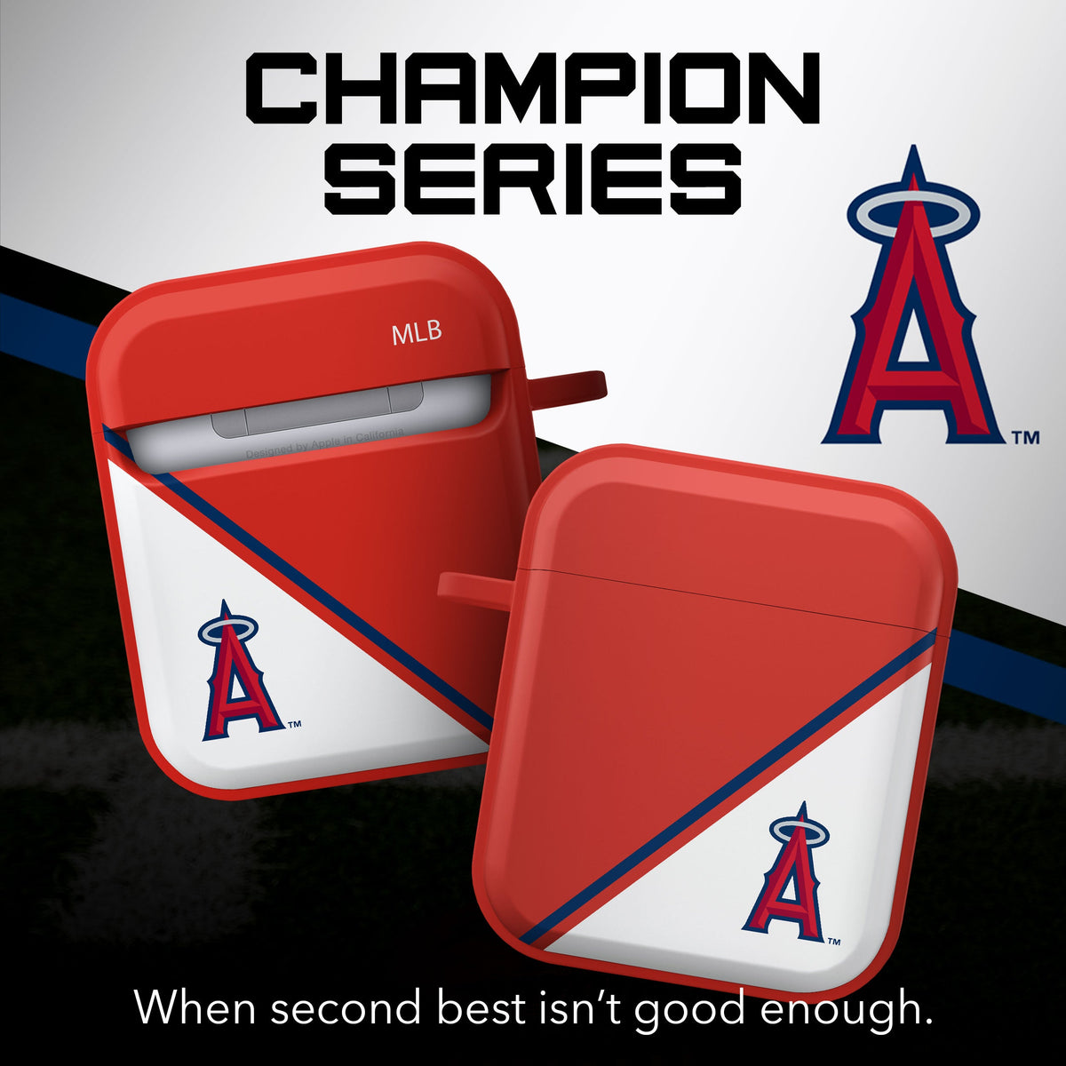 Los Angeles Angels HDX Champion Series Apple AirPods Gen 1 &amp; 2 Case Cover