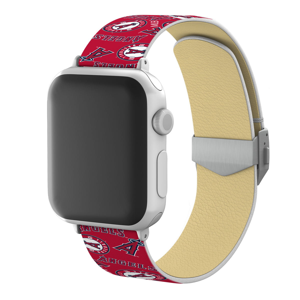 Game Time Los Angeles Angels Signature Series Apple Watch Band With Engraved Buckle