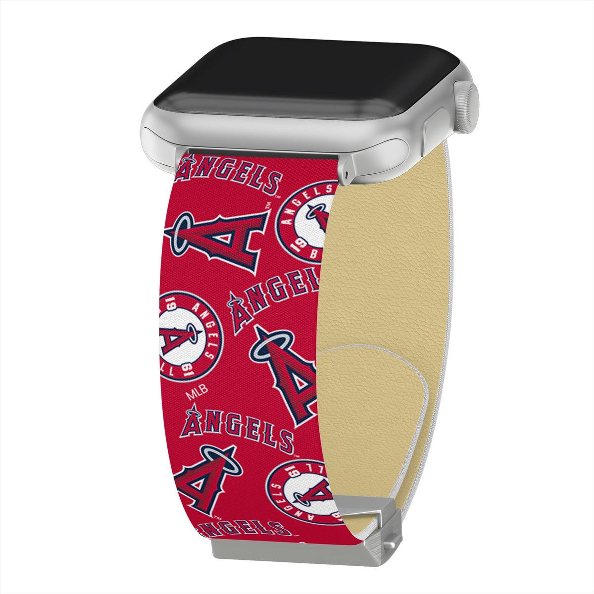 Game Time Los Angeles Angels Signature Series Apple Watch Band With Engraved Buckle