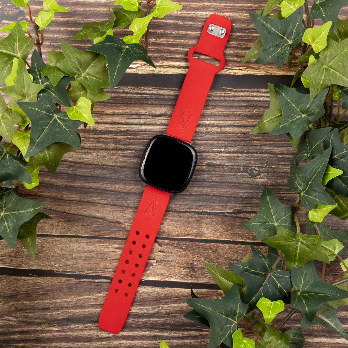 Game Time Los Angeles Angels Engraved Silicone Fitbit Watch Band