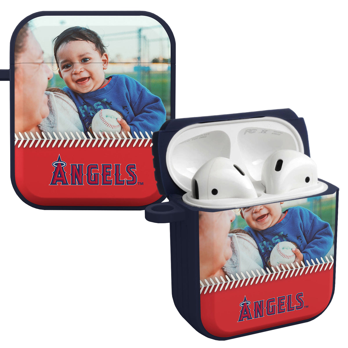 Los Angeles Angels Custom Photo HDX Apple AirPods Gen 1 &amp; 2 Case Cover