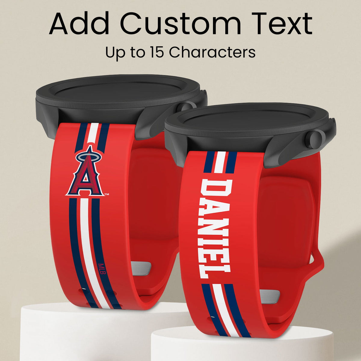 Los Angeles Angels Custom Name HD Quick Change Watch Band