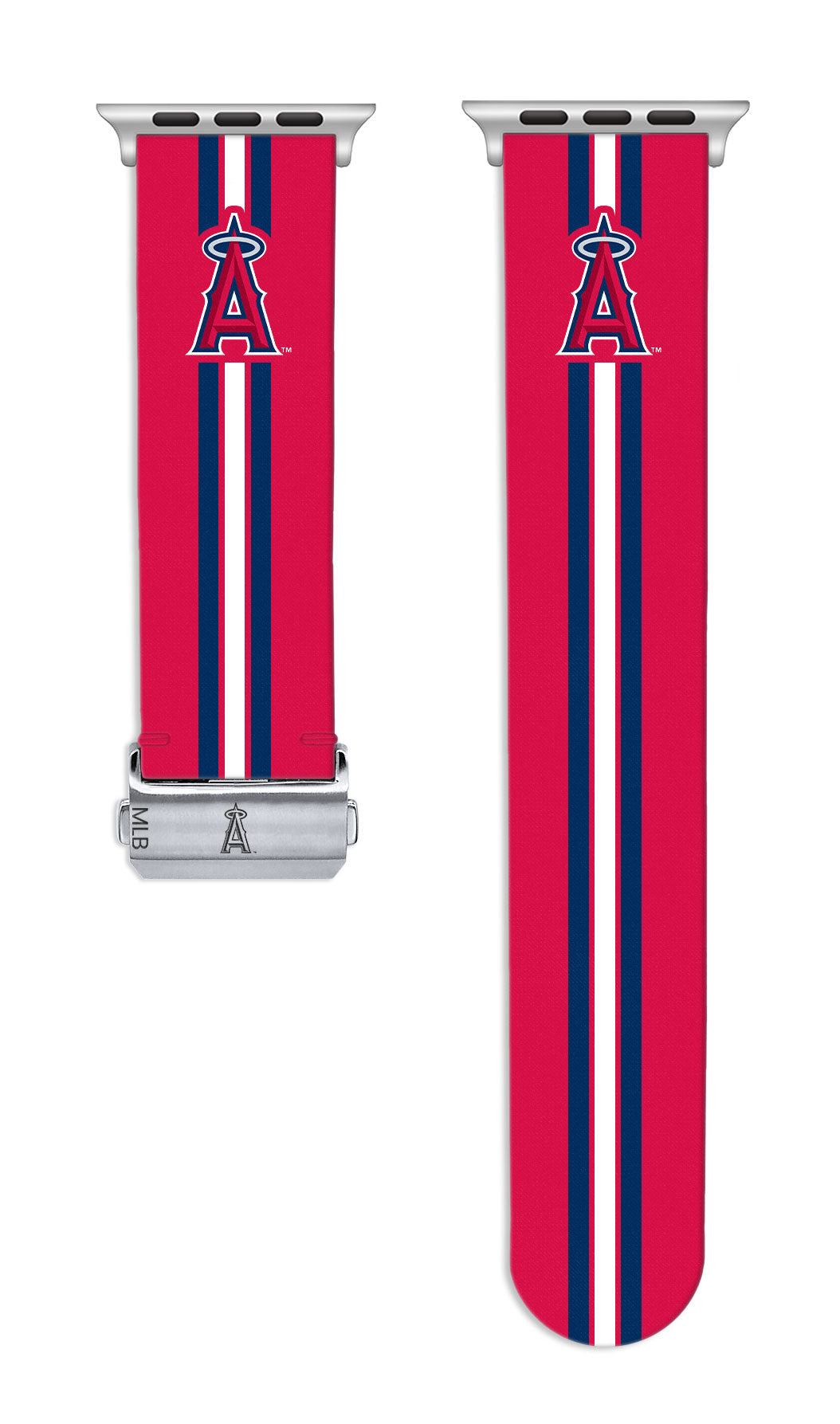 Los Angeles Angels Full Print Watch Band With Engraved Buckle - Game Time