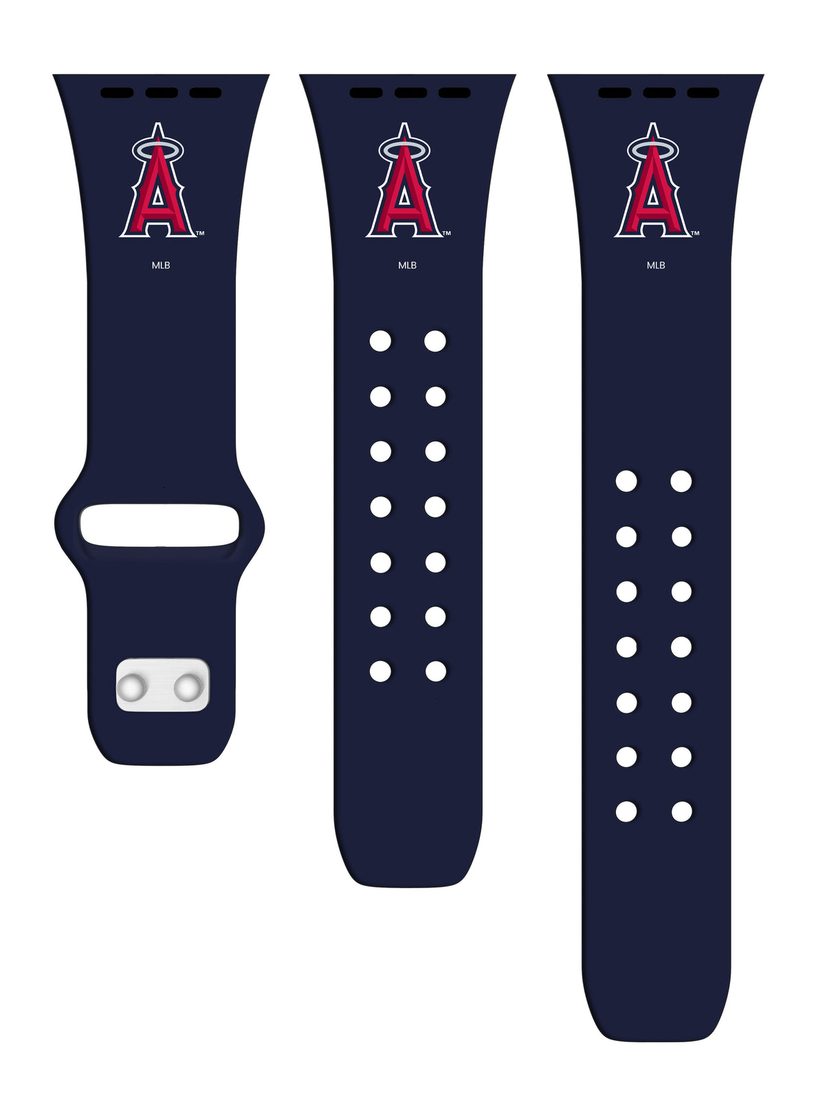 Los Angeles Angels Silicone Apple Watch Band - Game Time