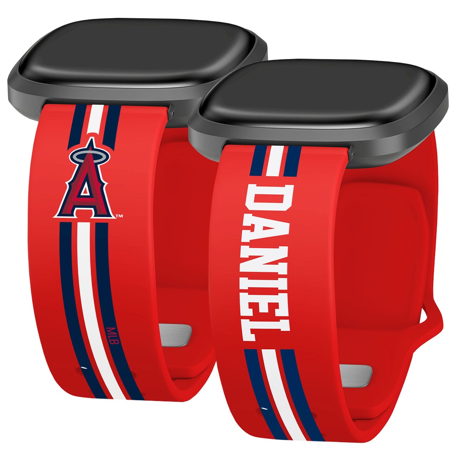 Los Angeles Angels Custom Name HD Fitbit Versa 3 and Sense Watch Band