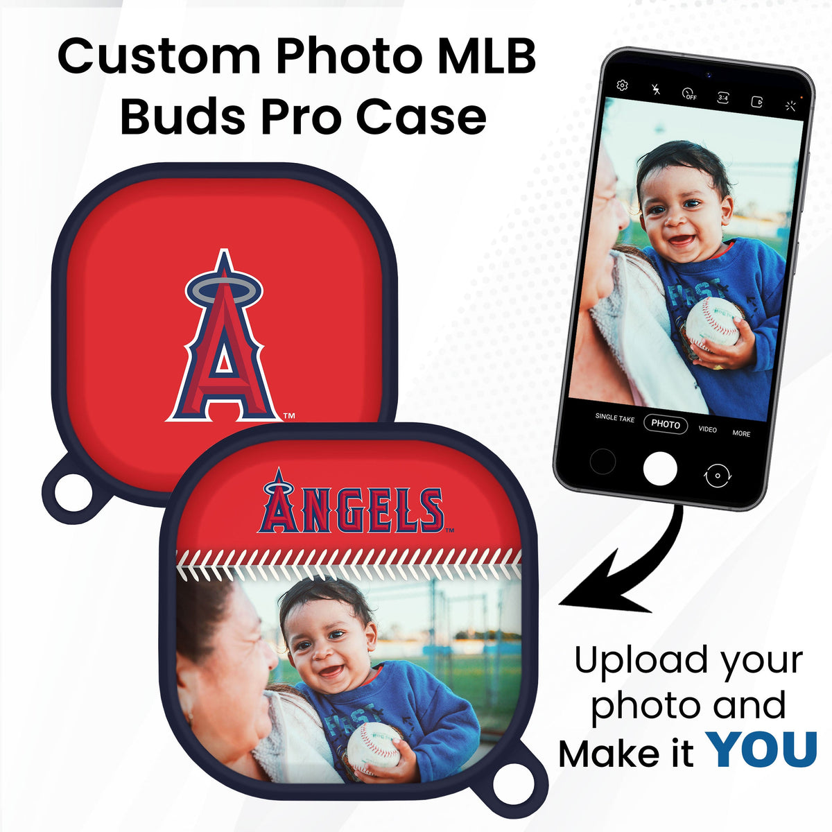Los Angeles Angels Custom Photo HDX Samsung Galaxy Buds Pro Case Cover