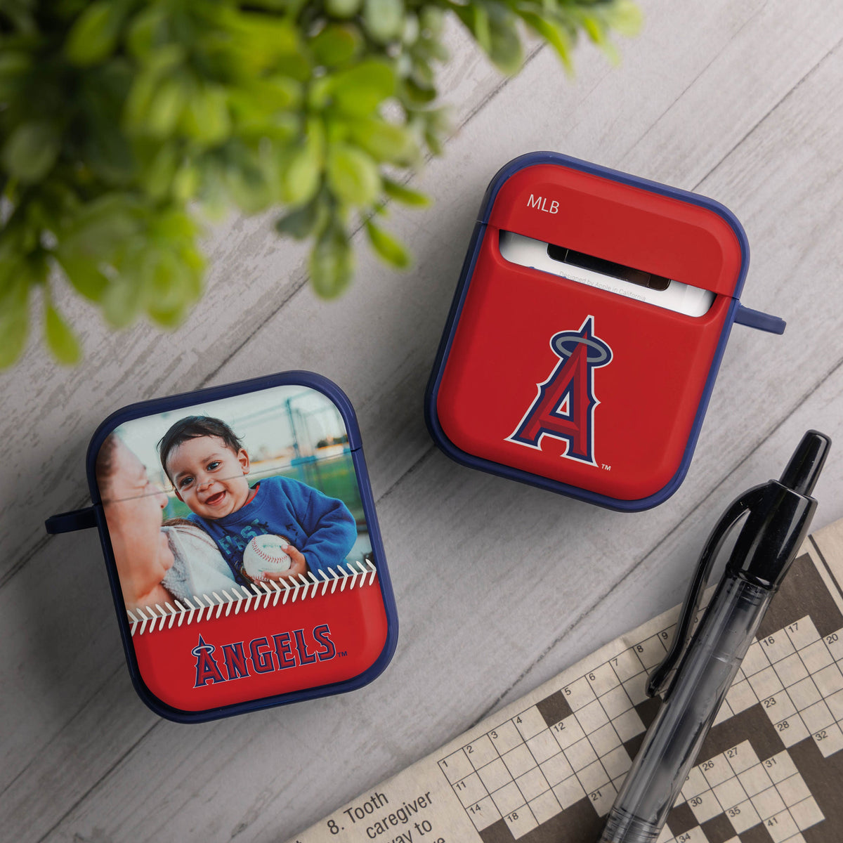 Los Angeles Angels Custom Photo HDX Apple AirPods Gen 1 &amp; 2 Case Cover