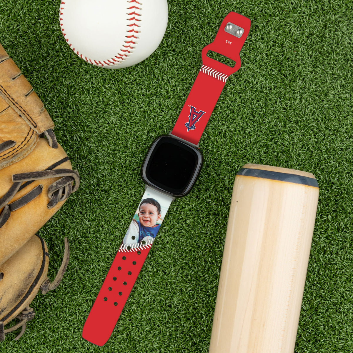 Los Angeles Angels Custom Photo HD Fitbit Versa 3 &amp; Sense Band