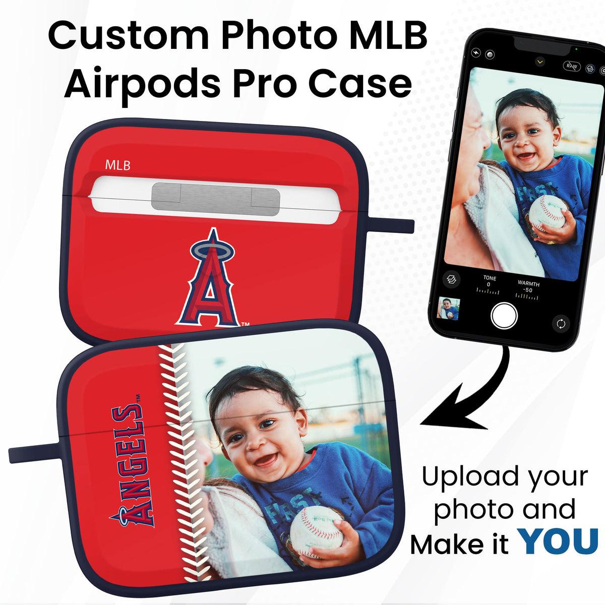 Los Angeles Angels Custom Photo HDX Apple AirPods Pro Case Cover