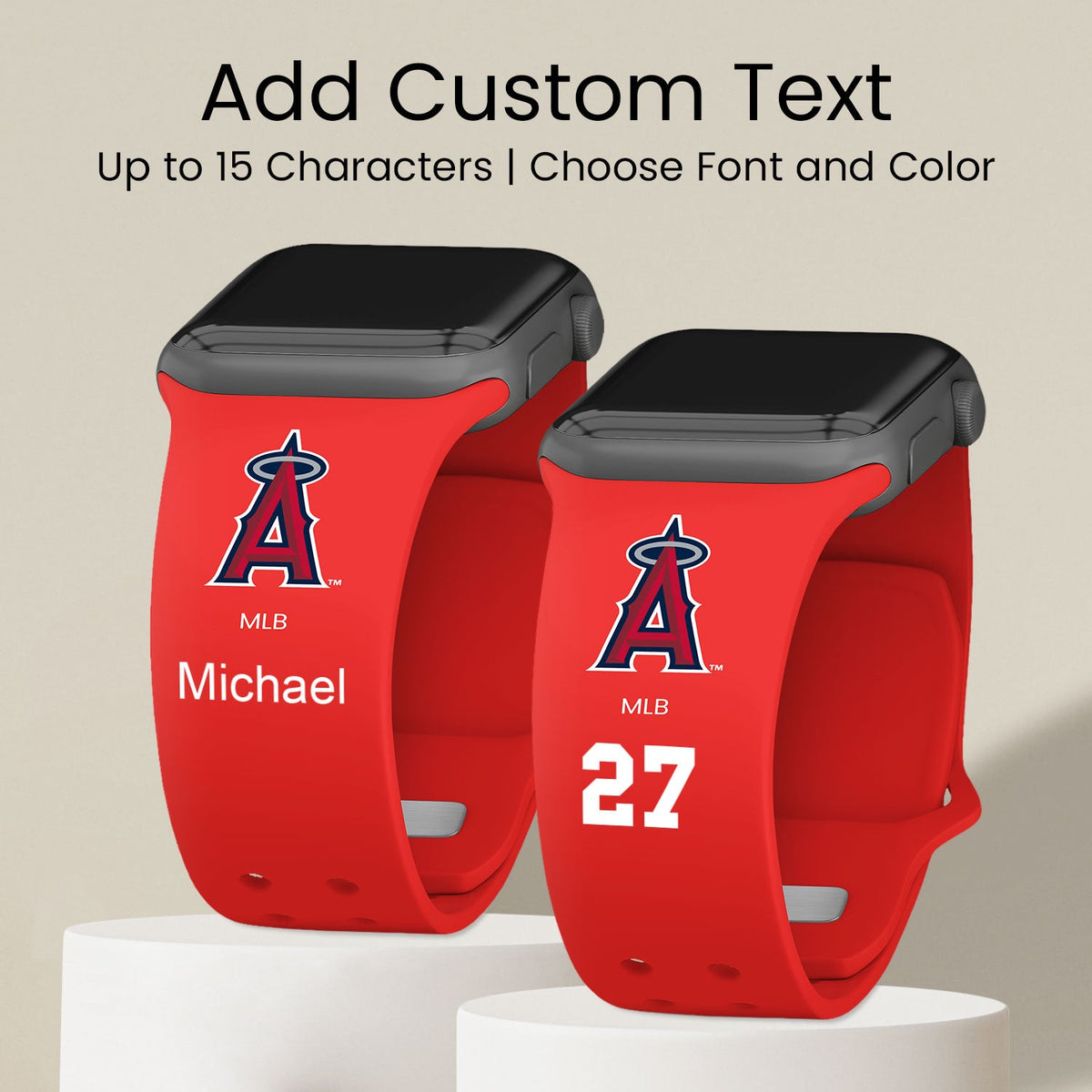 Los Angeles Angels HD Custom Name Apple Watch Band