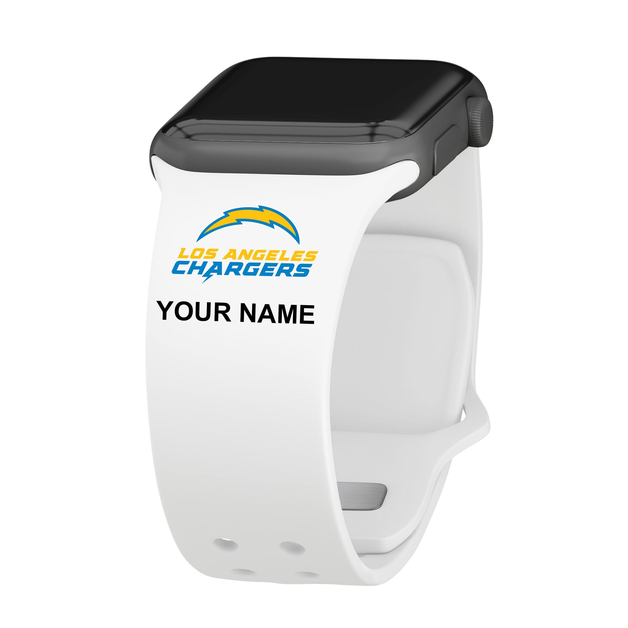 LA Chargers Custom Name HD Apple Watch Band