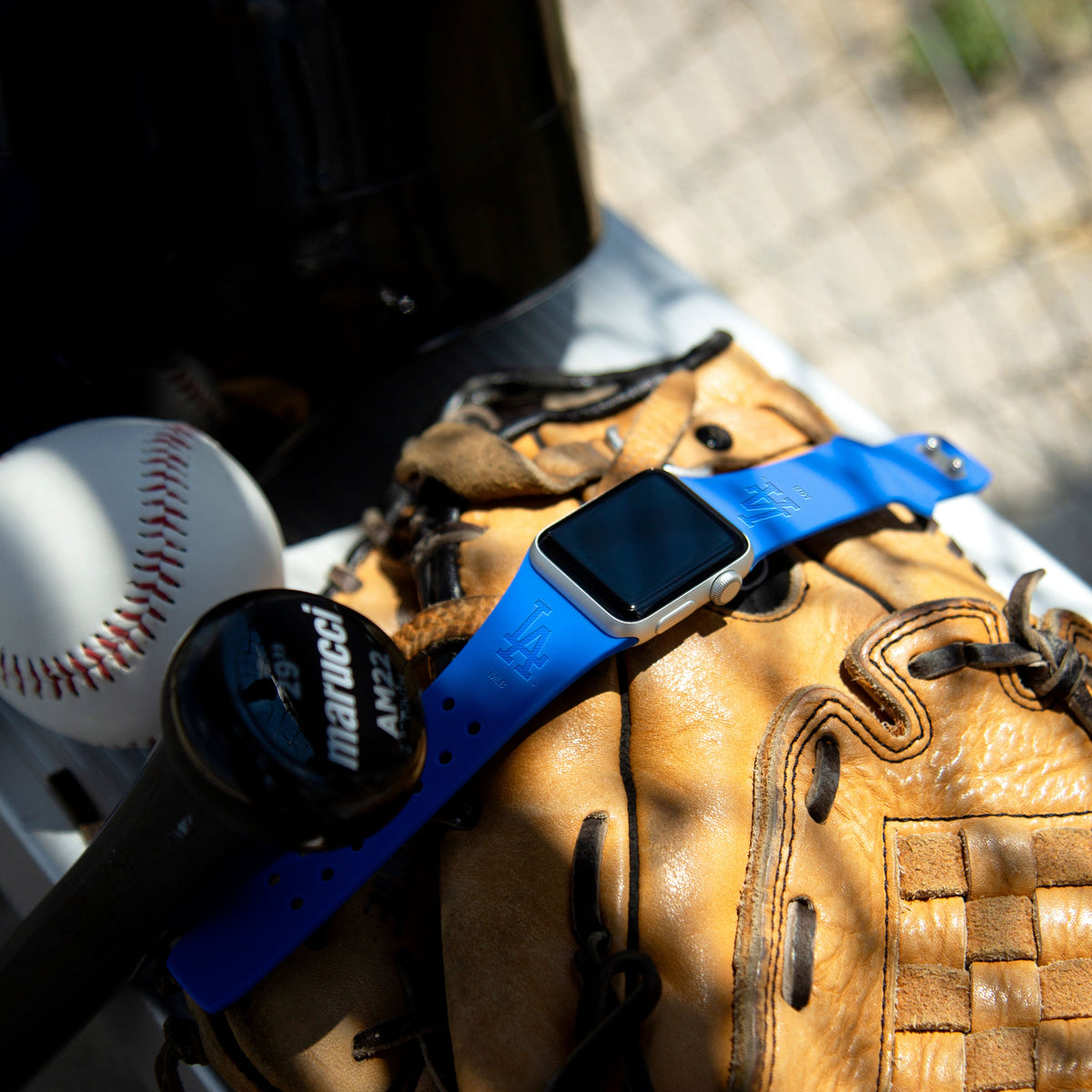 Game Time Los Angeles Dodgers Engraved Apple Watch Band