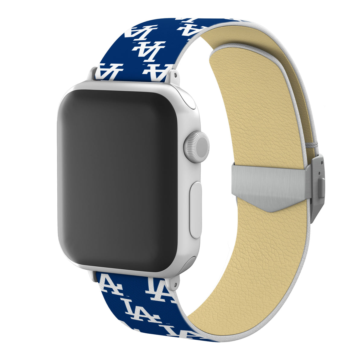 Los Angeles Dodgers Full Print Watch Band  With Engraved Buckle - Game Time