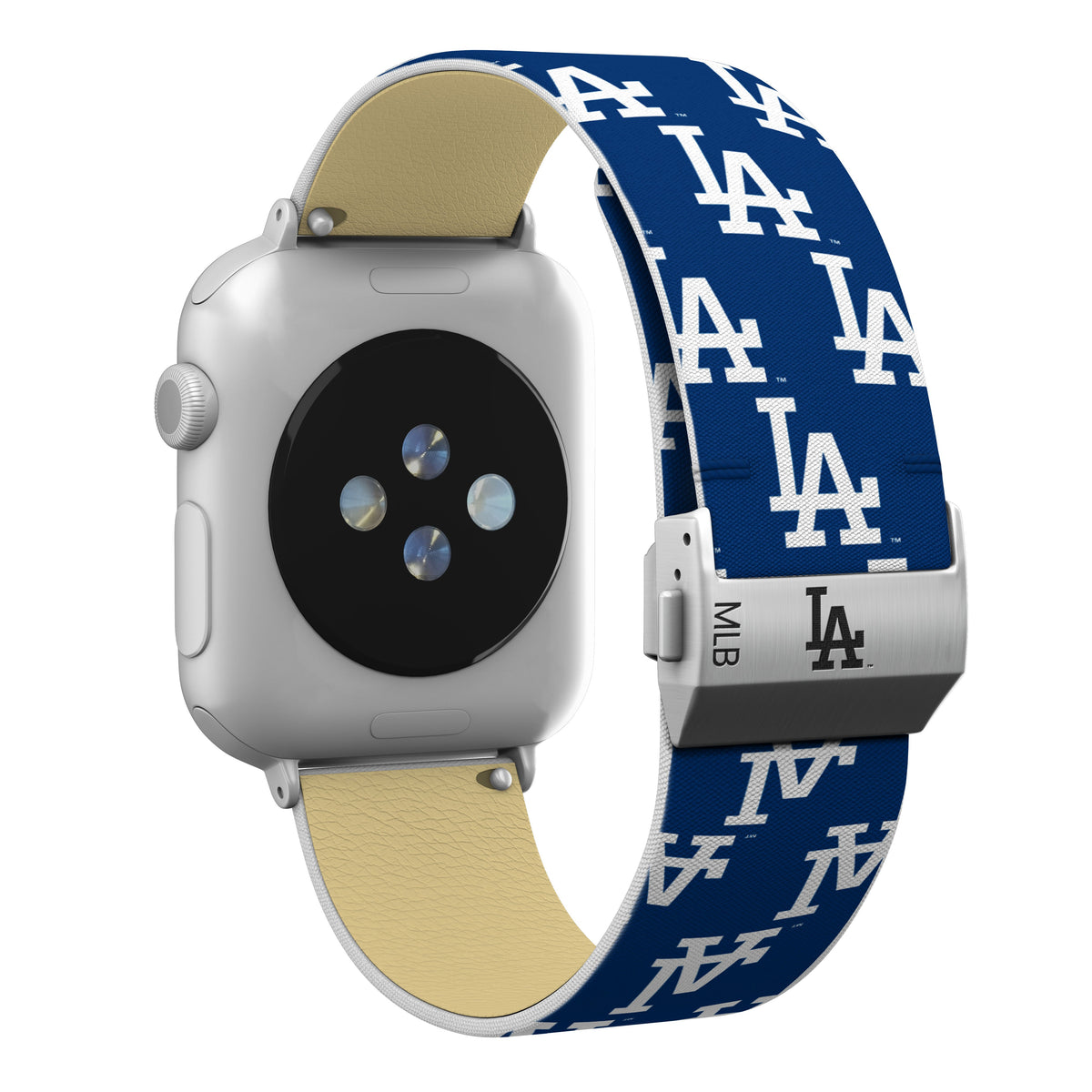Los Angeles Dodgers Full Print Watch Band  With Engraved Buckle - Game Time