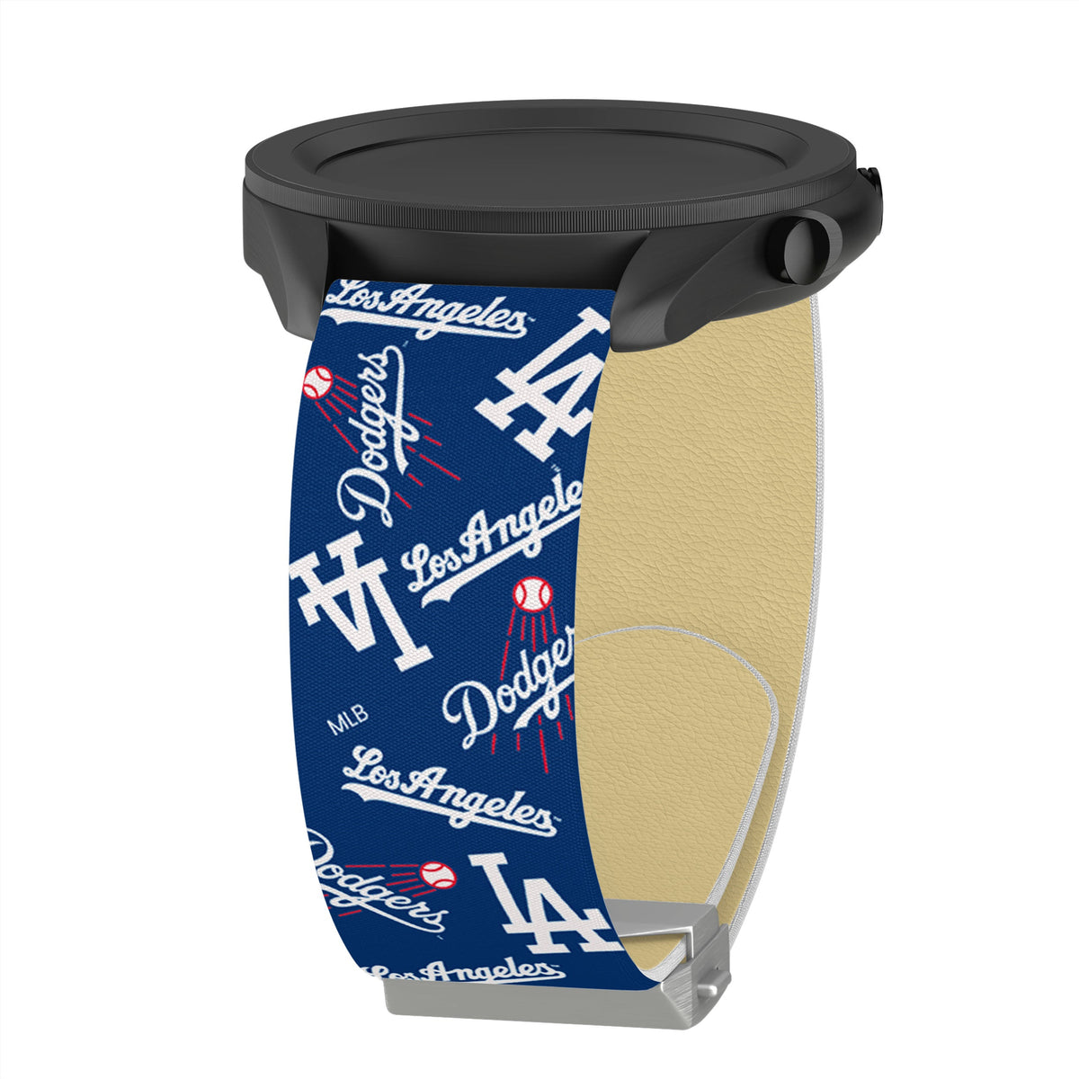 Game Time Los Angeles Dodgers Signature Series Quick Change Watch Band With Engraved Buckle