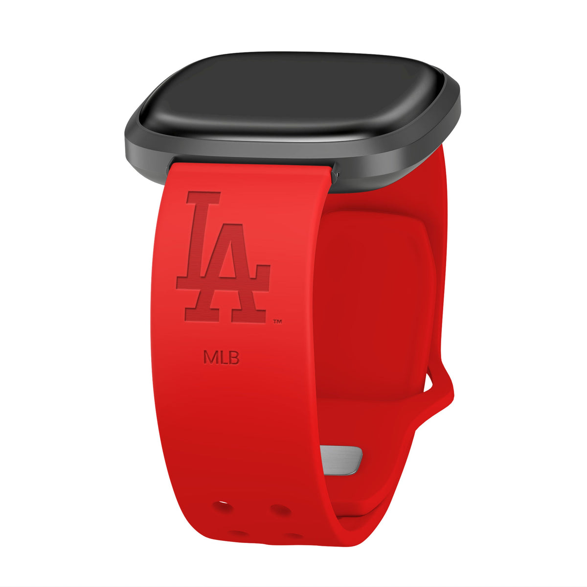 Game Time Los Angeles Dodgers Engraved Silicone Sport Fitbit Watch Band