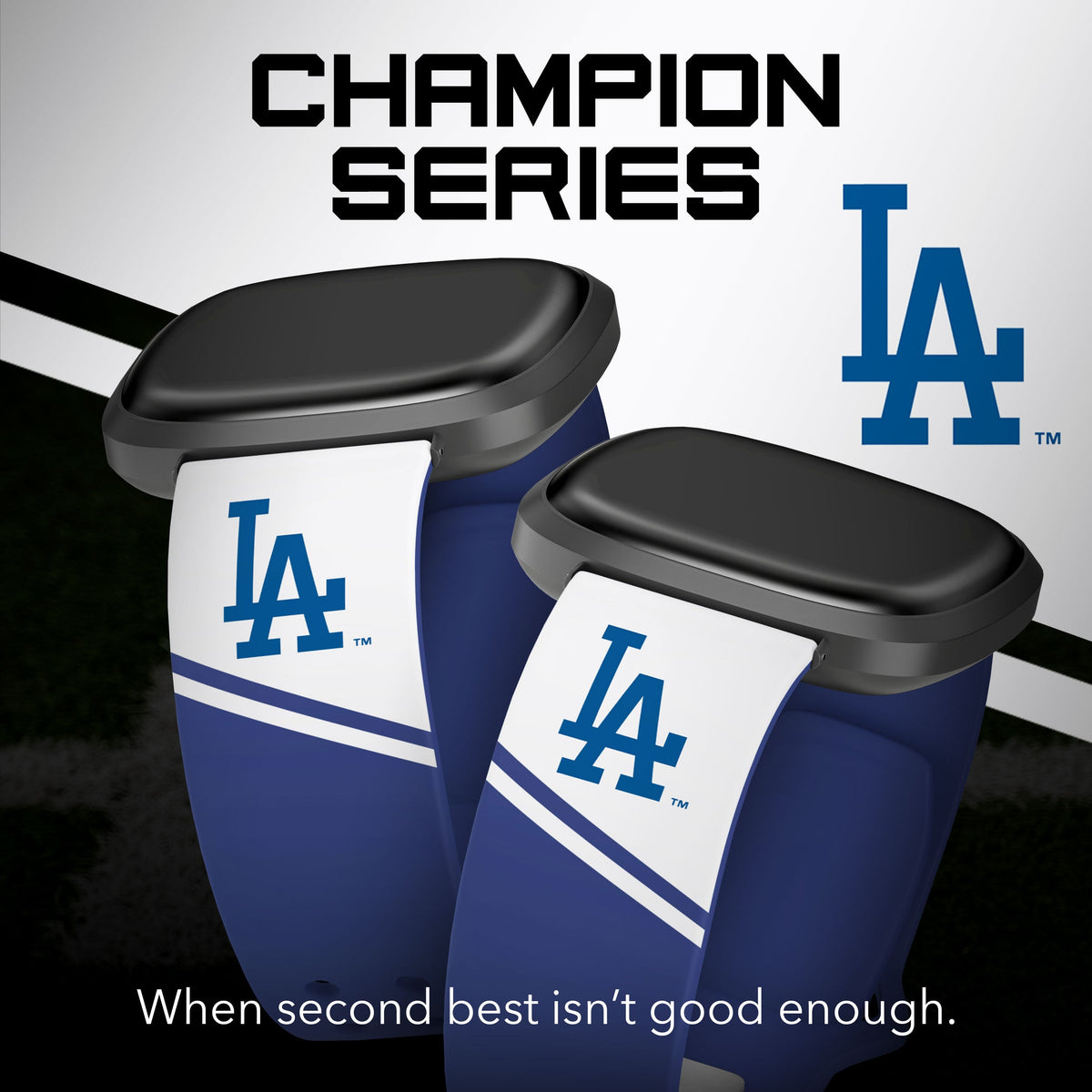 Los Angeles Dodgers HD Champion Series Fitbit Versa 3 &amp; Sense Watch Band