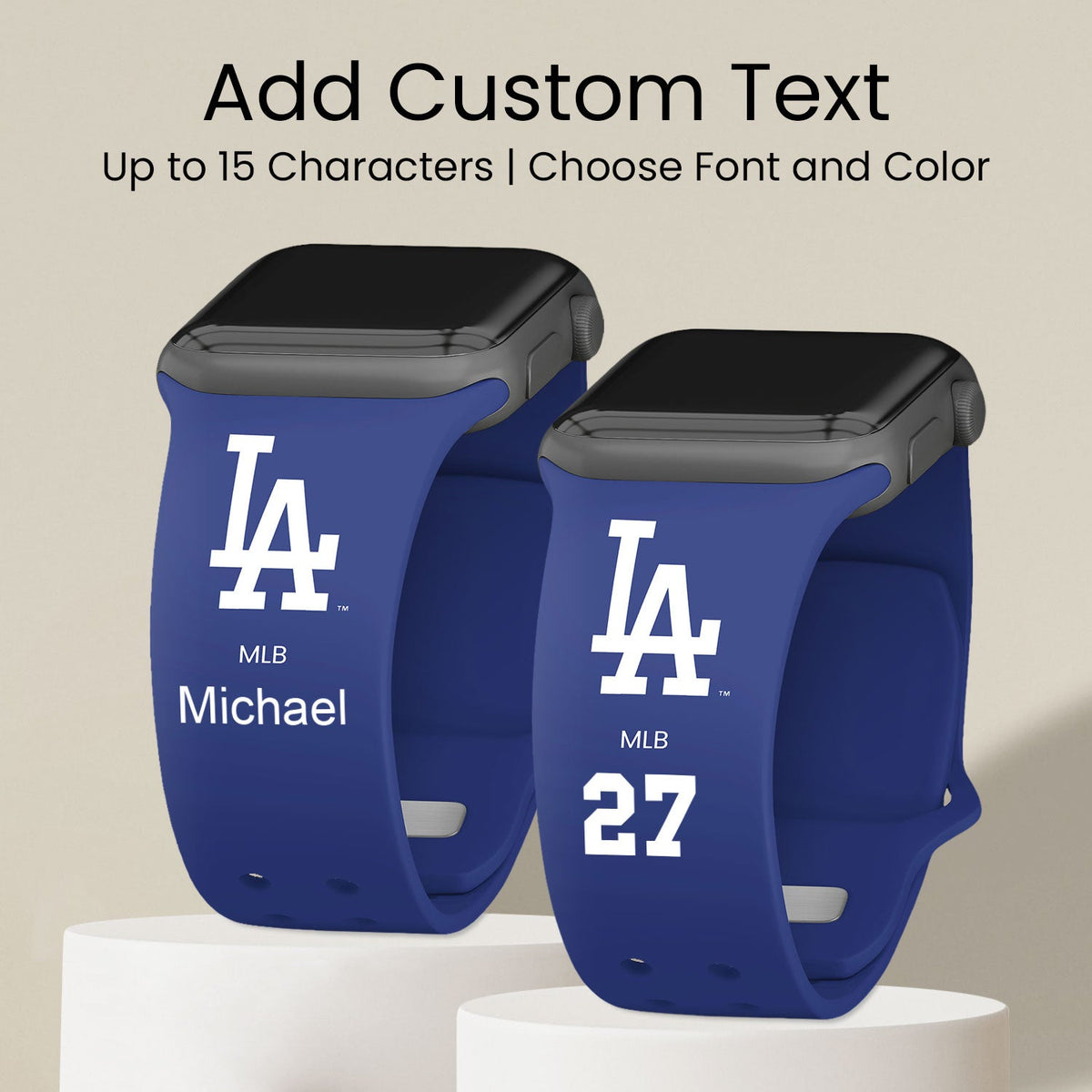 Los Angeles Dodgers HD Custom Name Apple Watchband