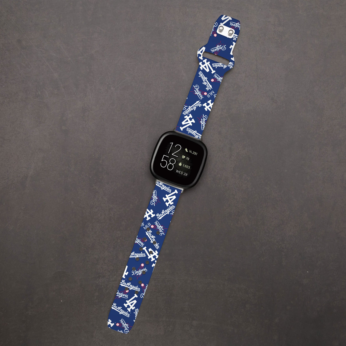 Los Angeles Dodgers HD Fitbit Versa 3 and Sense Watch Band