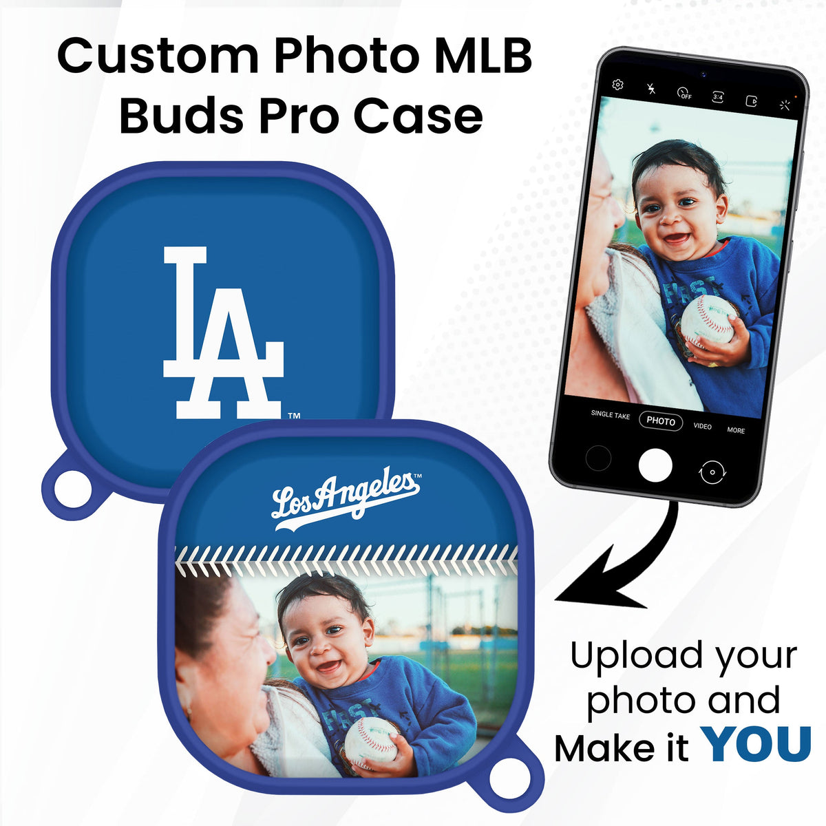 Los Angeles Dodgers Custom Photo HDX Samsung Galaxy Buds Pro Case Cover