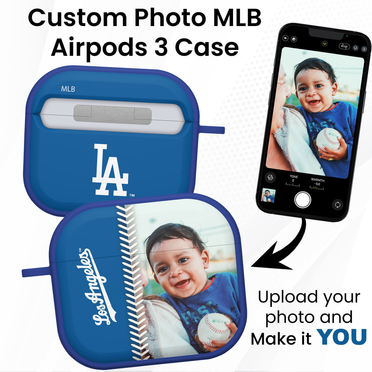 Los Angeles Dodgers Custom Photo HDX Apple AirPods Gen 3 Case Cover