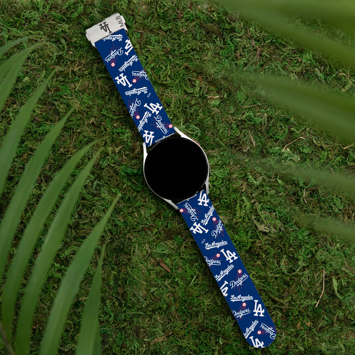 Game Time Los Angeles Dodgers Signature Series Quick Change Watch Band With Engraved Buckle