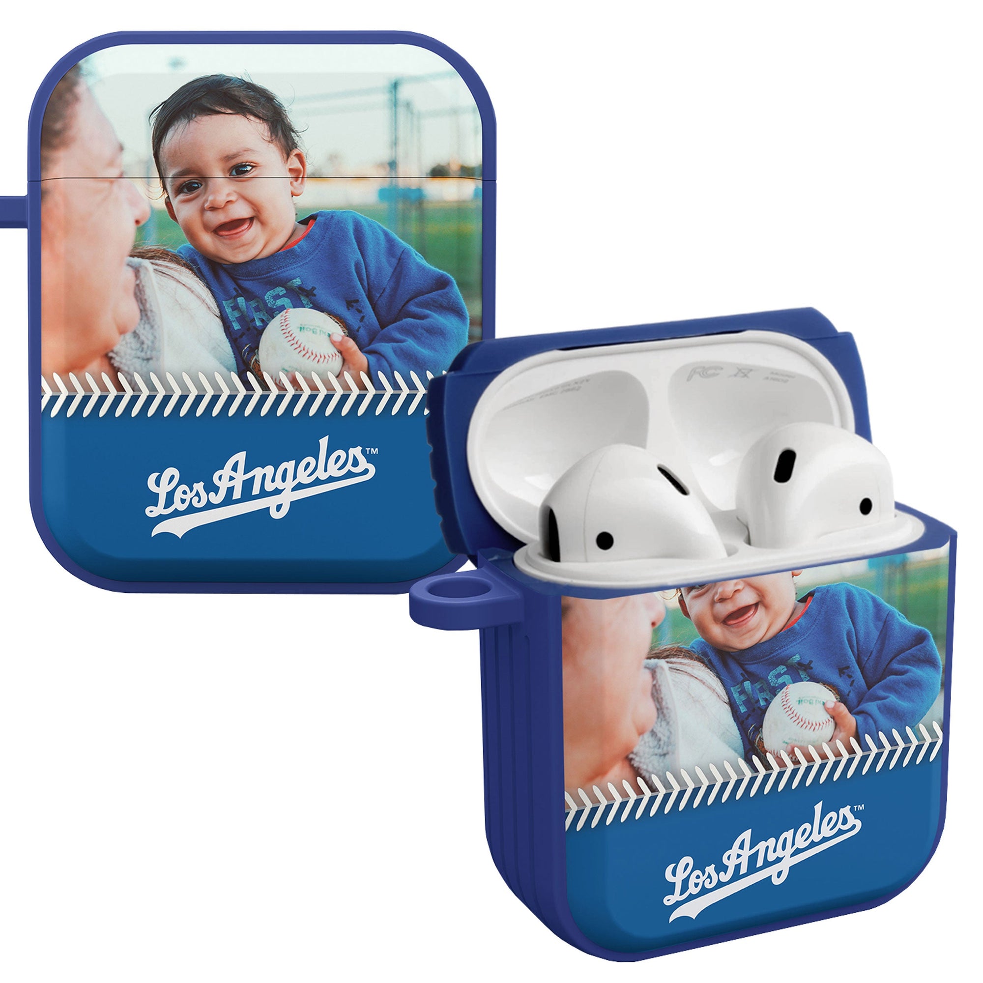 Los Angeles Dodgers Custom Photo HDX Apple AirPods Gen 1 & 2 Case Cover