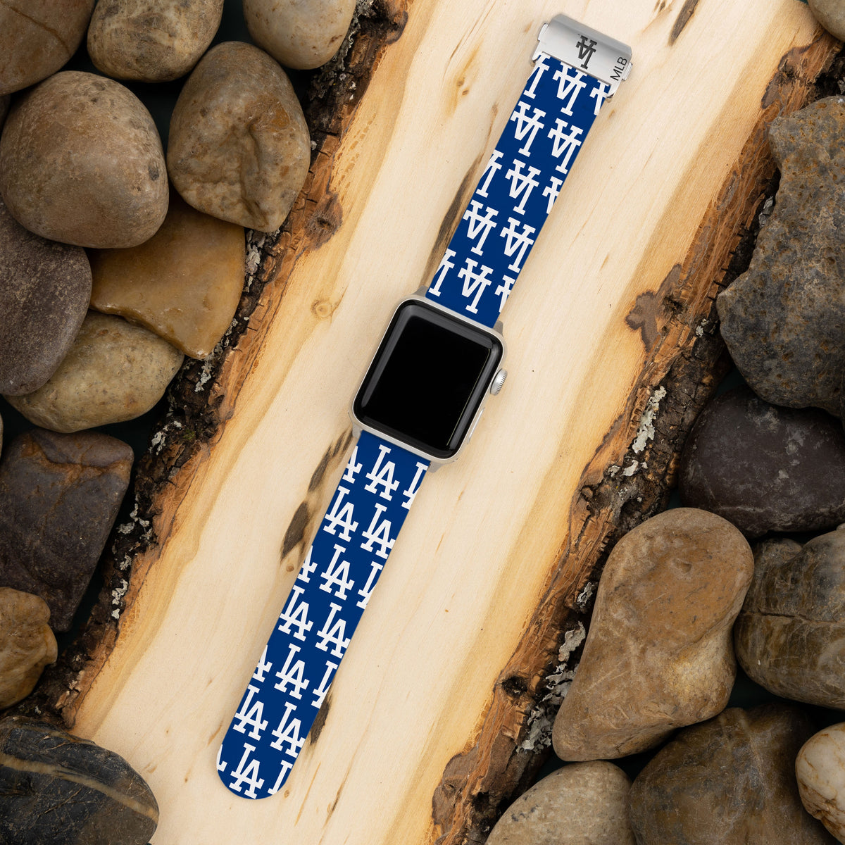 Game Time Los Angeles Dodgers Signature Series Apple Watch Band  With Engraved Buckle