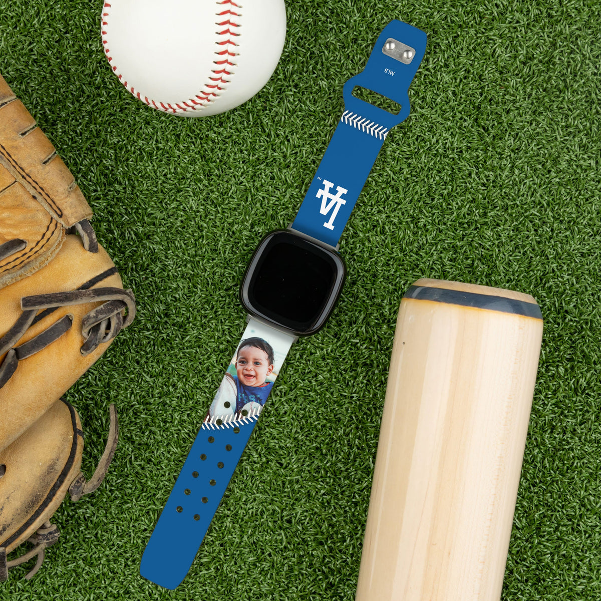Los Angeles Dodgers Custom Photo HD Fitbit Versa 3 &amp; Sense Band
