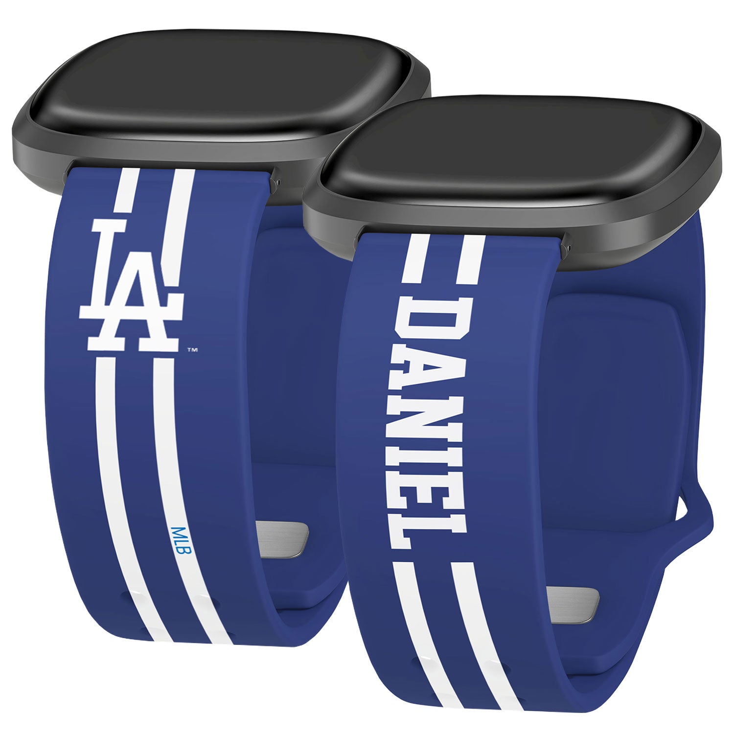 Los Angeles Dodgers Custom Name HD Fitbit Versa 3 and Sense Watch Band