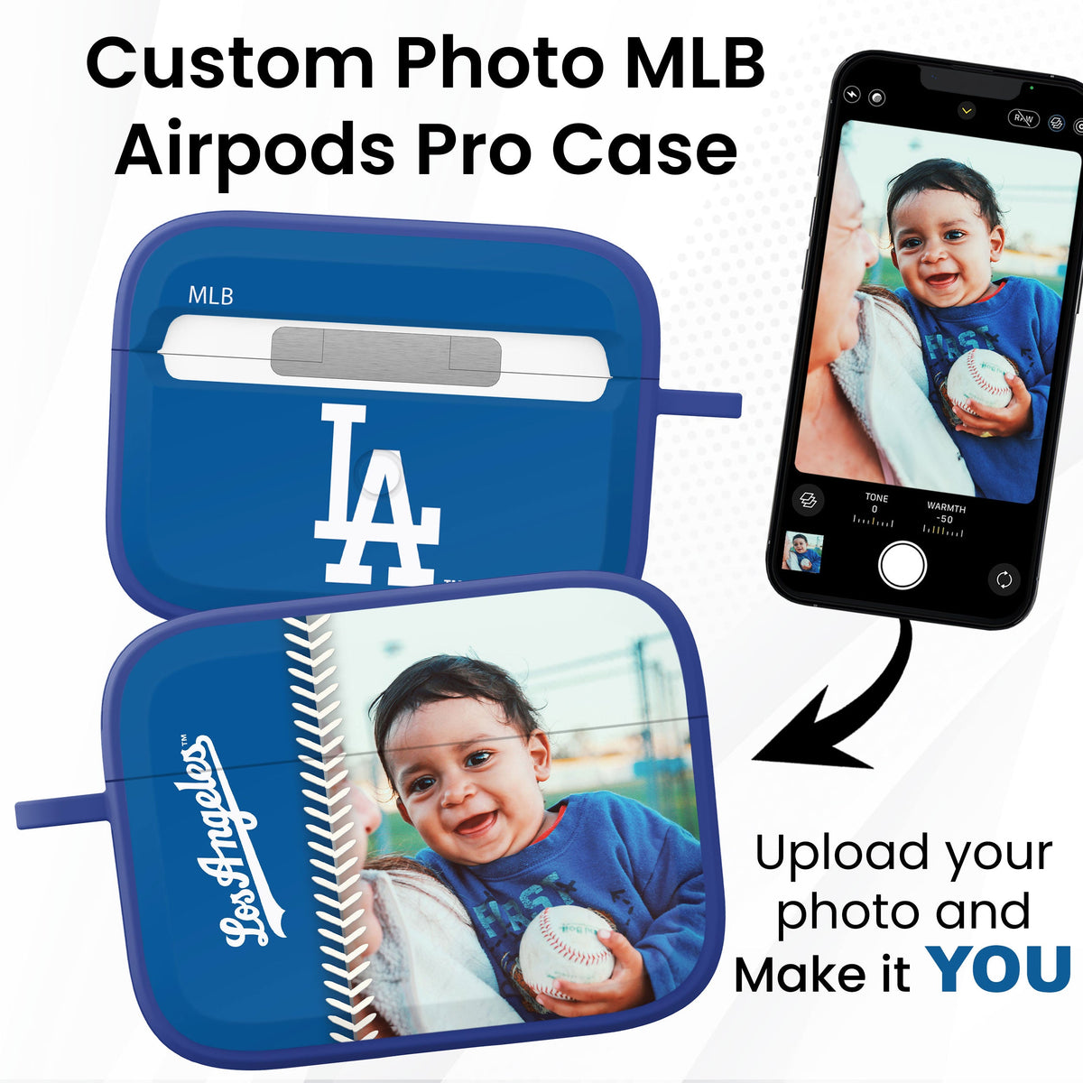 Los Angeles Dodgers Custom Photo HDX Apple AirPods Pro Case Cover