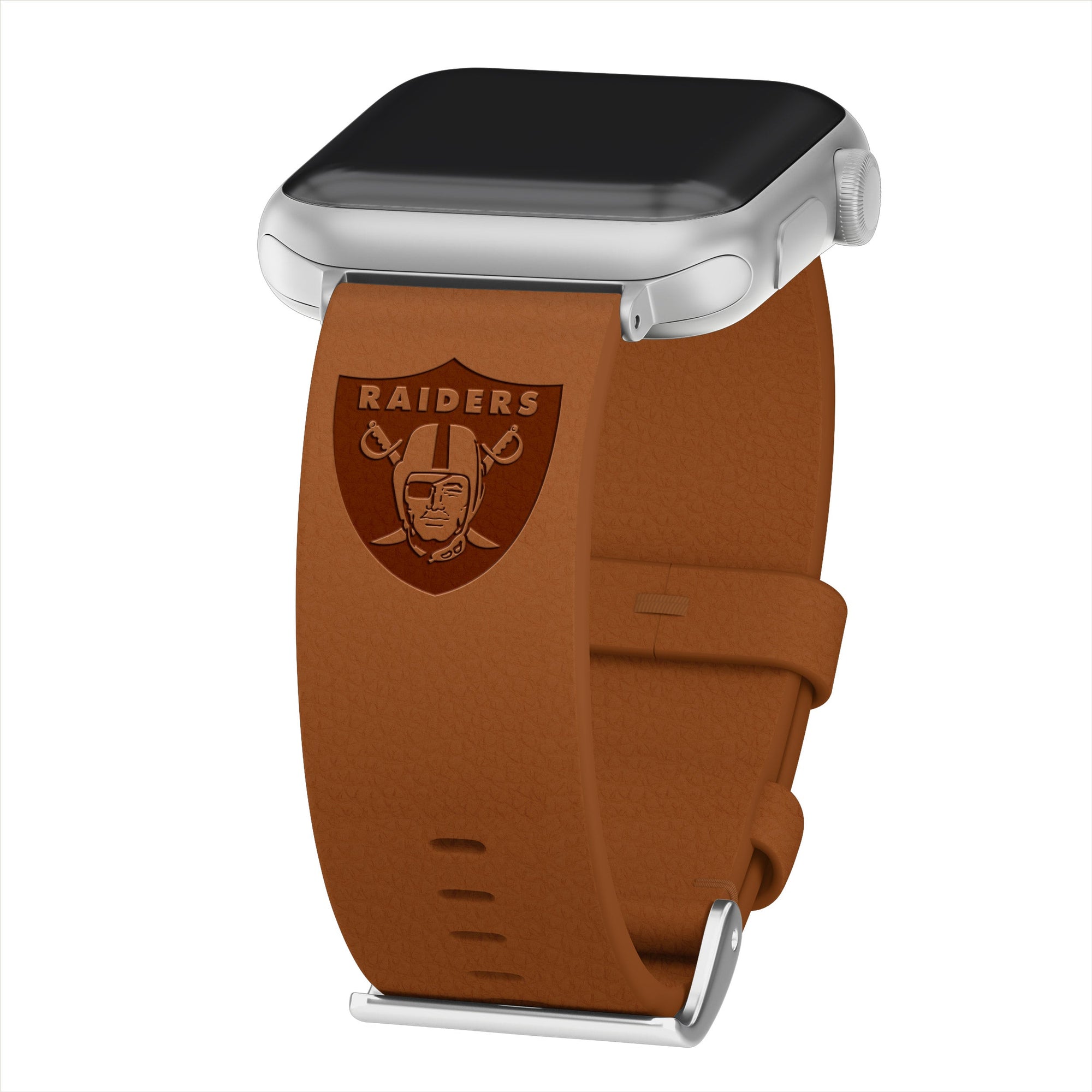 Game Time Las Vegas Raiders Leather Apple Watch Band
