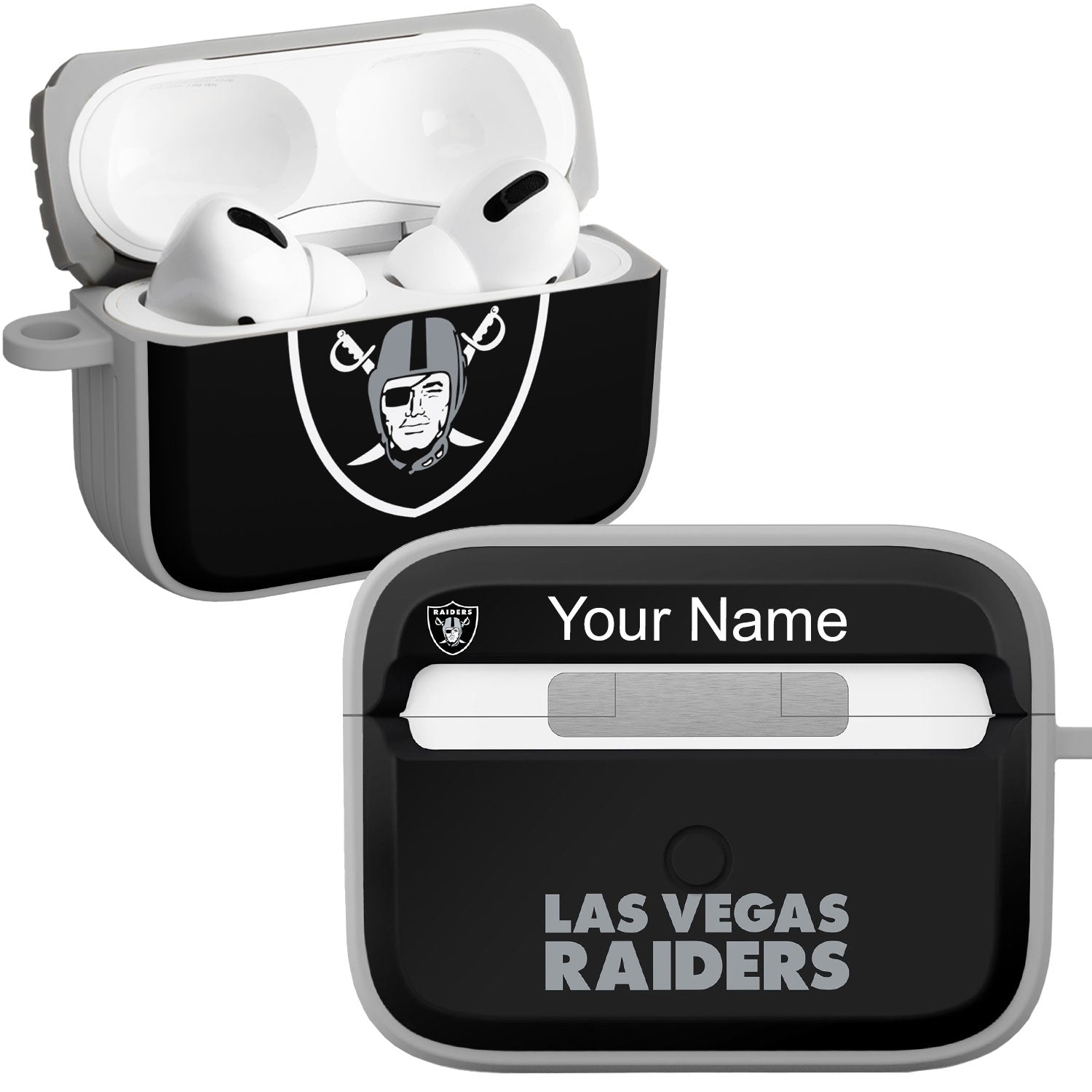 Las Vegas Raiders HDX Custom Name Apple AirPods Pro Case Cover (Classic)